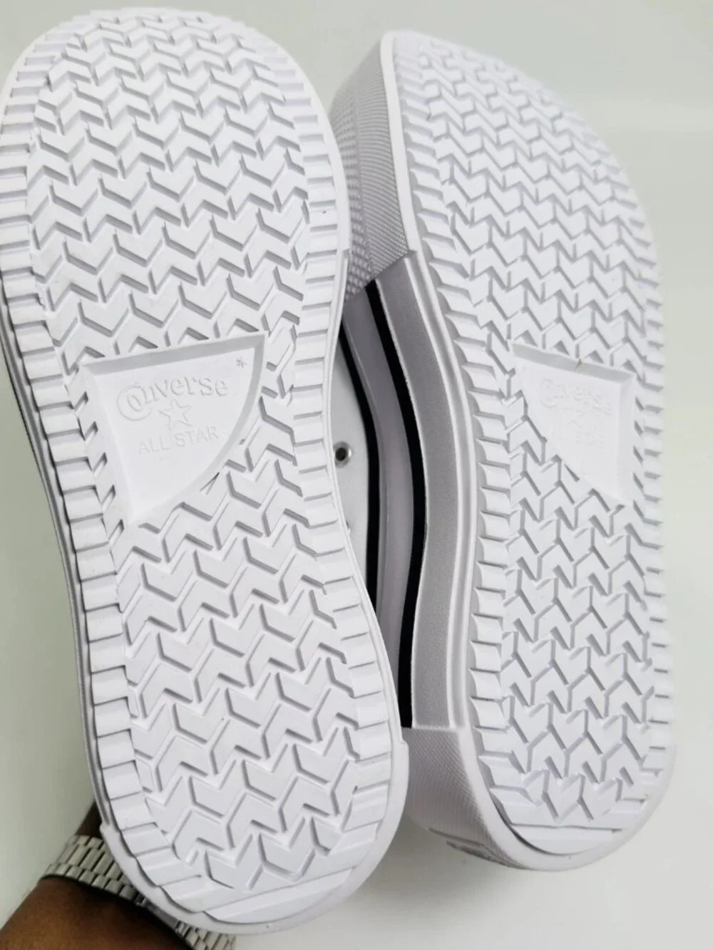 Converse Chuck Taylor All Star Lift Double Stack Platform White Size 8 NWOB - Picture 8 of 9